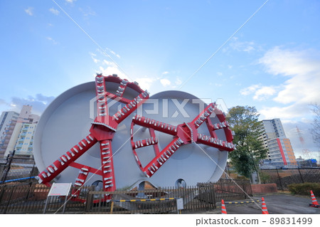 Huge excavator on display (Shield Machine Retro Denshakan, Nisshin City, Aichi Prefecture) Huge excavator on display (Shield Machine Retro Denshakan, Nisshin City, Aichi Prefecture) 89831499