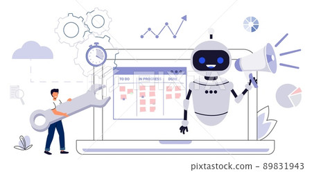 RPA Robotic process automation innovation technology Artificial intelligence web 89831943