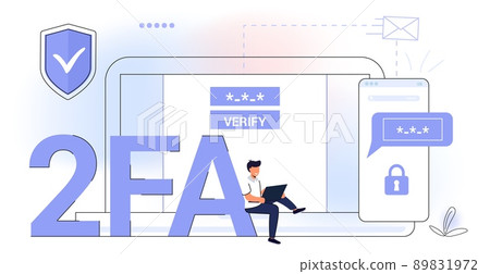 2fa Two factor authentication password secure notice login verification code 2fa Two factor authentication password secure notice login verification code 89831972
