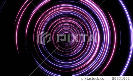 Tunnel VJ Circular Ring Rotating Vortex Purple [There is another Ver] 89831991