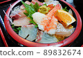 Colorful seafood bowl 89832674