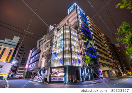 Tokyo cityscape of Japan May GW. GW with no action restrictions for the first time in 3 years. Overlooking the hotel area of Kinshicho at night = 8th 89833537