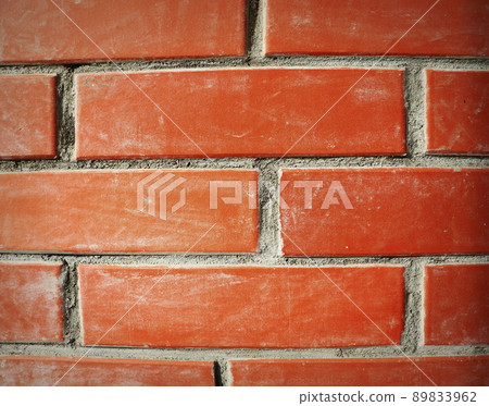 Fragment of red brick wall closeup. The structure of the background. Template for an inscription. Mockup for design. High quality photo Fragment of red brick wall closeup. The structure of the background. Template for an inscription. Mockup for design. High quality photo 89833962