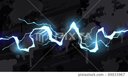 Effect wind_light blue thunder background_illustration material_16: 9 89833967