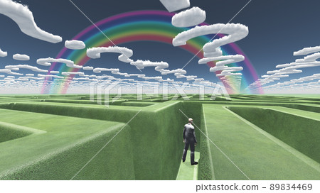 Man in maze 89834469