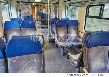 Passenger Train interior Passenger Train interior 89834818
