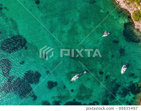 Beautiful bay with sailing boats yacht, Mallorca island, Spain. Beautiful bay with sailing boats yacht, Mallorca island, Spain. 89835497