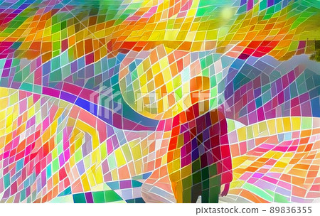 Mosaic abstract Mosaic abstract 89836355