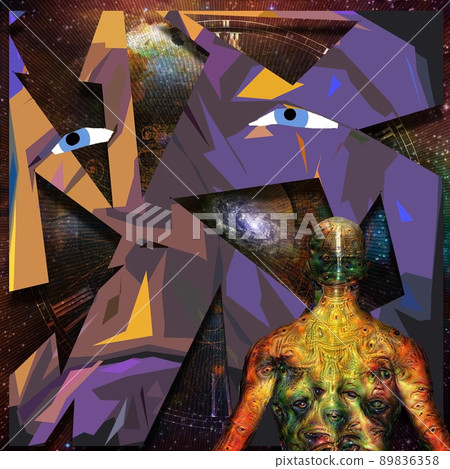 Abstract face Abstract face 89836358