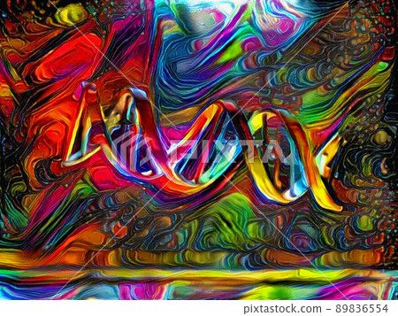 DNA Strand Artwork DNA Strand Artwork 89836554