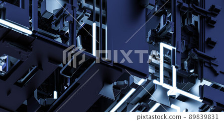 dark black laser light cube geometric shape surface 3d render illustration dark black laser light cube geometric shape surface 3d render illustration 89839831