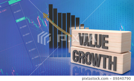 The word value and growth on wood for business concept 3d rendering The word value and growth on wood for business concept 3d rendering 89840790