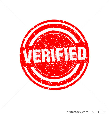 Verified stamp on white background. Vector background Verified stamp on white background. Vector background 89841198
