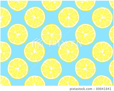 檸檬片背景④（常規，淺藍色背景） 89841841