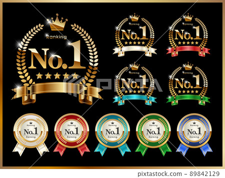Luxury ranking icon set 89842129