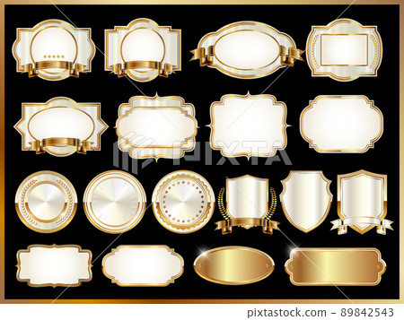Luxury platinum title base (no text) 89842543