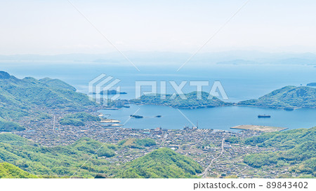 [Shodoshima Kankakei (scenery from the first observatory)] (High resolution version) Kankakedori Otsu, Shodoshima-cho, Shozu-gun, Kagawa Prefecture 89843402