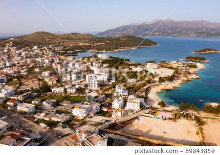 High angle view of Ksamil, Albania 89843859