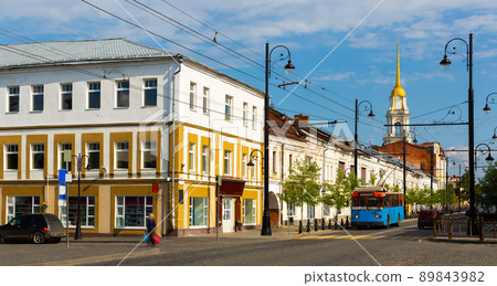 Krestovaya Street, central street of Rybinsk city 89843982