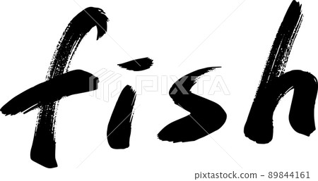 fish fish brush character illustration fish fish brush character illustration 89844161
