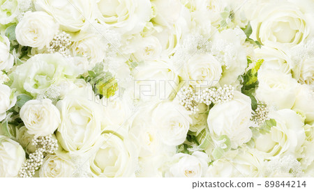 White flower material 89844214