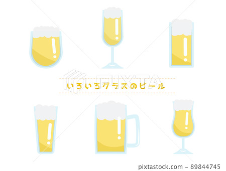 Various beer glasses 89844745