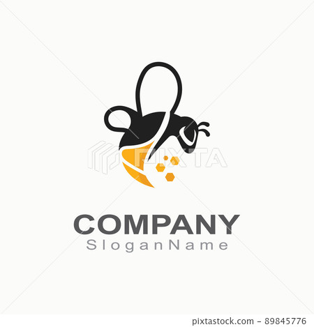 Bee logo simple creative inspiration for business template vector animal 89845776