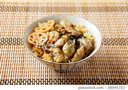 Oyster rice Japanese food Oyster rice Japanese food 89845781