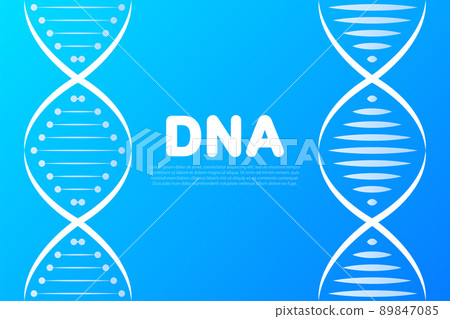 Black dna. Logo symbol. Icon for medical design Black dna. Logo symbol. Icon for medical design 89847085