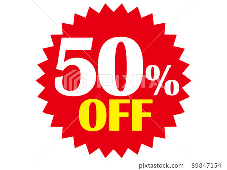 Half price, 50% off, discount, price cut, leaflet, price tag, 50%, discount, price card, advertisement, price, sale 89847154