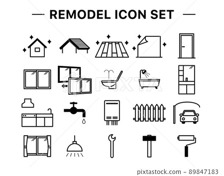 Remodeling icon set 89847183