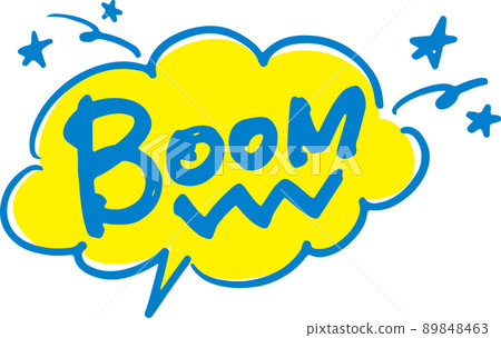 手寫語音泡泡“BOOM” 89848463