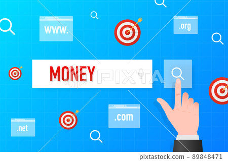 Money budget, great design for any purposes. Abstract illustration. 3d vector illustration 89848471