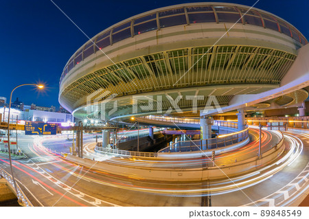 Night view of Nagoya_Kurokawa interchange 89848549