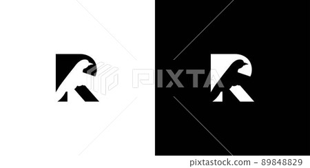 Simple and attractive letter R initial bird logo design 89848829