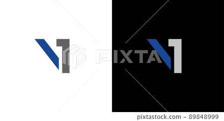 Modern and sophisticated V1 logo design 89848999