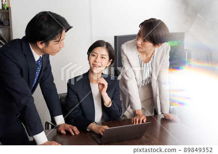 Meeting business scene Meeting business scene 89849352