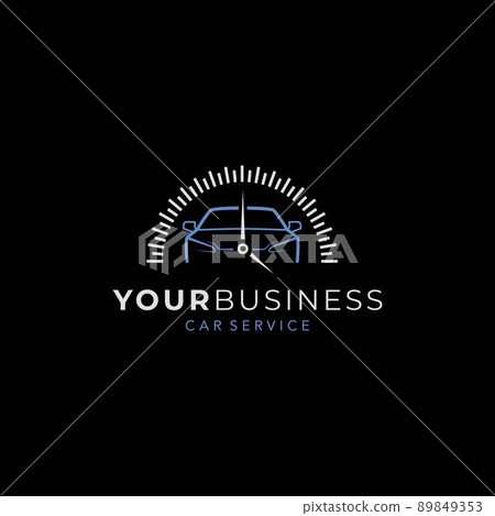 Timed logo design for modern and unique car 89849353