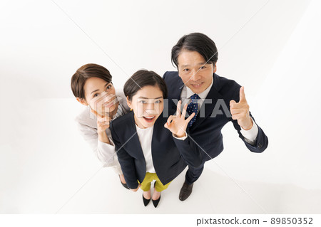Working people high angle Working people high angle 89850352