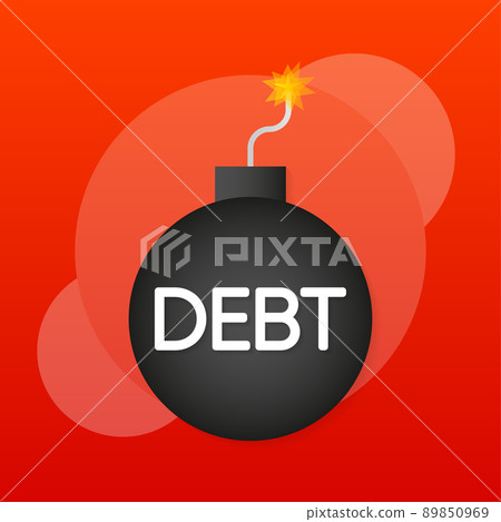 Debts and credit, Struggle for your business. Card for concept design.Vector illustration Debts and credit, Struggle for your business. Card for concept design.Vector illustration 89850969