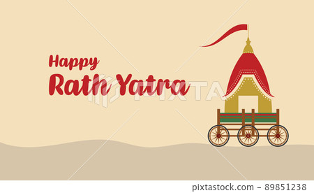 Rath Yatra Indian Festival background 89851238