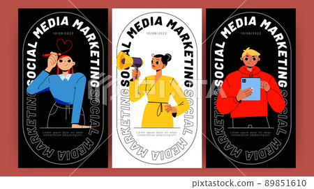 Social media marketing posters Social media marketing posters 89851610