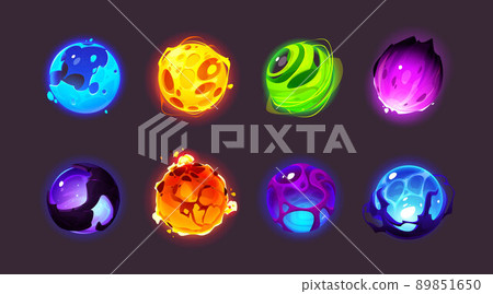 Magic spheres, shiny energy balls Magic spheres, shiny energy balls 89851650