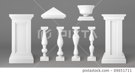 Architecture elements of balustrade 89851711