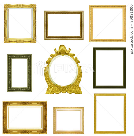 Luxury golden glitter picture frame 89851800