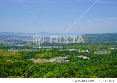 5月從若草山頂眺望木津川市 89852105