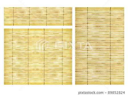 Watercolor style bamboo blind material set 89852824