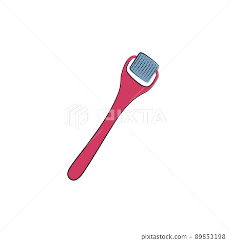 Mezoroller, microneedling, derma roller. Beauty skin care equipment gadgets and devices. Sketch vector illustration. Techniques for health youth and beauty Mezoroller, microneedling, derma roller. Beauty skin care equipment gadgets and devices. Sketch vector illustration. Techniques for health youth and beauty 89853198