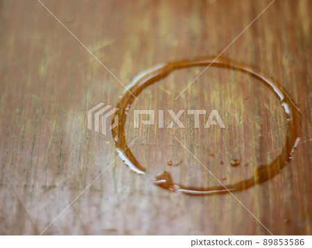 water stains on the wooden table water stains on the wooden table 89853586