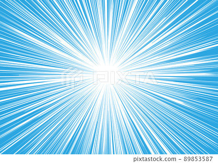 集中線卡通漫畫背景淺藍色 集中線卡通漫畫背景淺藍色 89853587